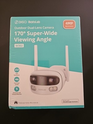 Botslab Outdoor Dual-Lens Camera, 170° Wide-Angle View, Aussenkamera,Überwachung