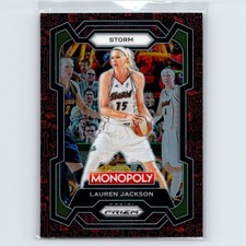 2024 Panini WNBA Monopoly Prizm Lauren Jackson #12 Classic Red Icons Storm