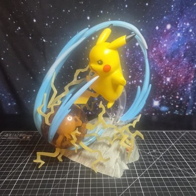 Pokemon 1/10 Scale Pikachu Jazwares Deluxe Light Up Figure 2021 WORKS