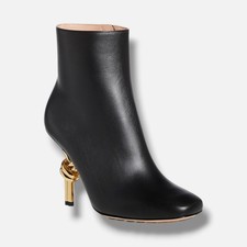 Bottega Veneta Women's Black Knot High Heel Booties Shoe Size 39C