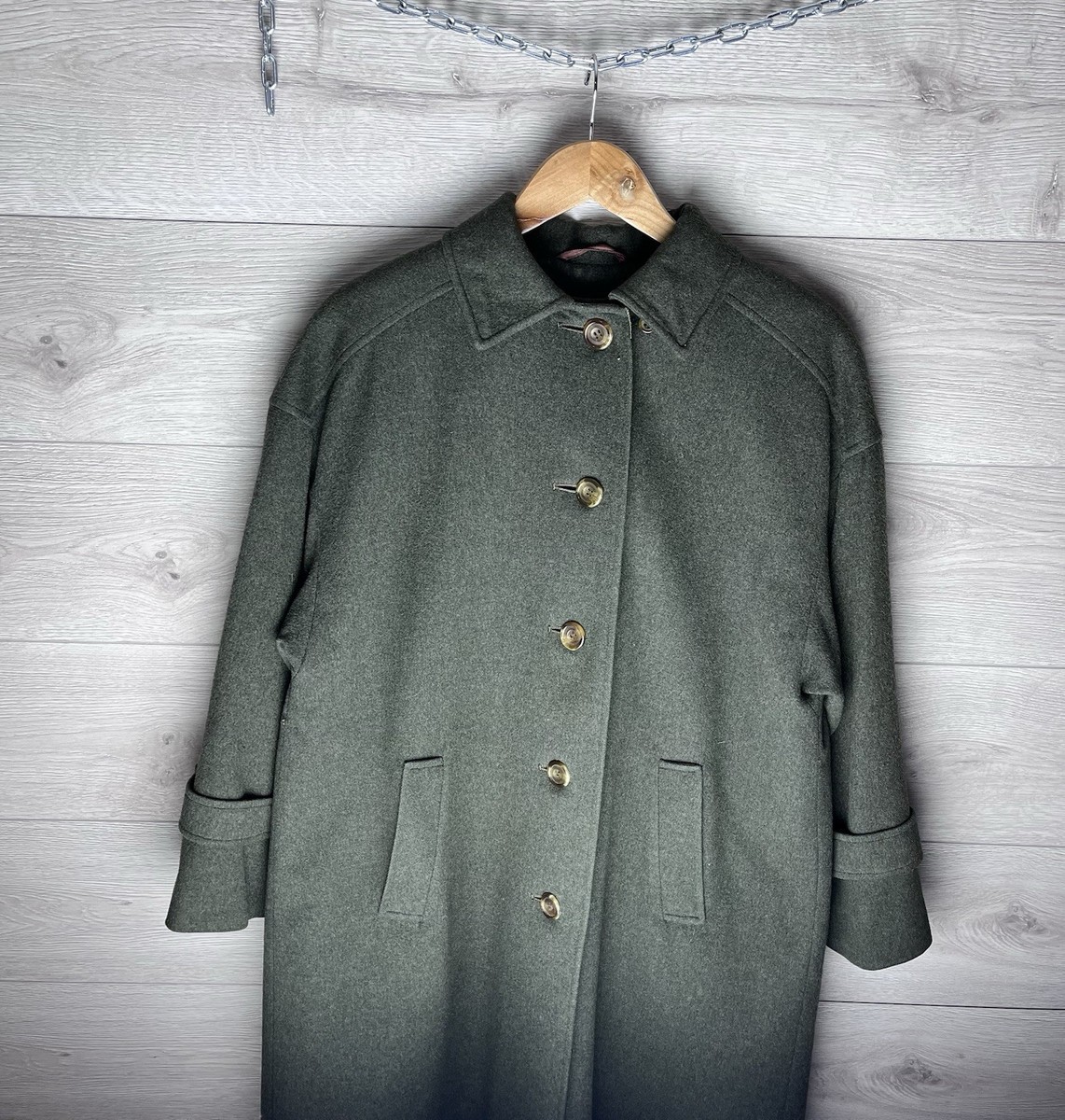Vintage men's aquascutum trench coat made in 🇬🇧 wool UK