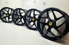 20”  Ferrari 812 Superfast Factory OEM Original Wheels Rims Gloss  Black 🔥🔥