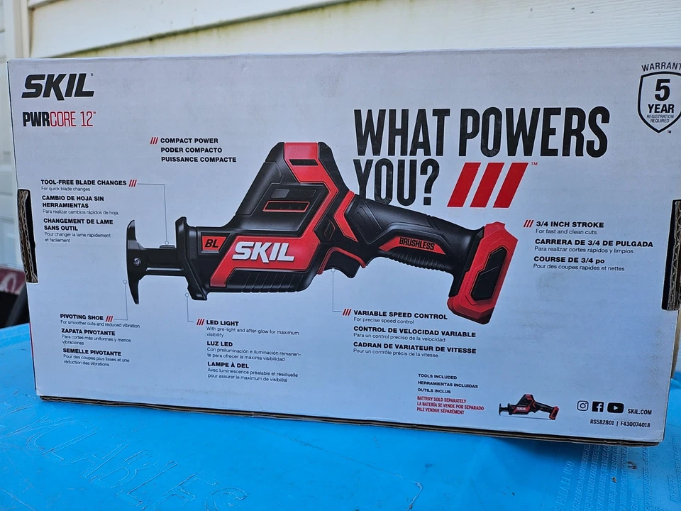 SKIL PWRCORE 12 Brushless 12v Reciprocating Saw- TOOL ONLy - NEW - Image 4 of 4