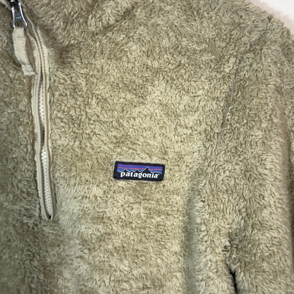 Patagonia Mujer Mejor Suéter 1/4 Cremallera Polar Pullover Chaqueta Talla Mediana Beige Foto 3 de 4