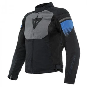 Dainese Air Fast Textile Motorcycle Jacket Black Grey Blue