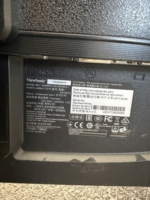 ViewSonicVG2433mh Model: VS15615