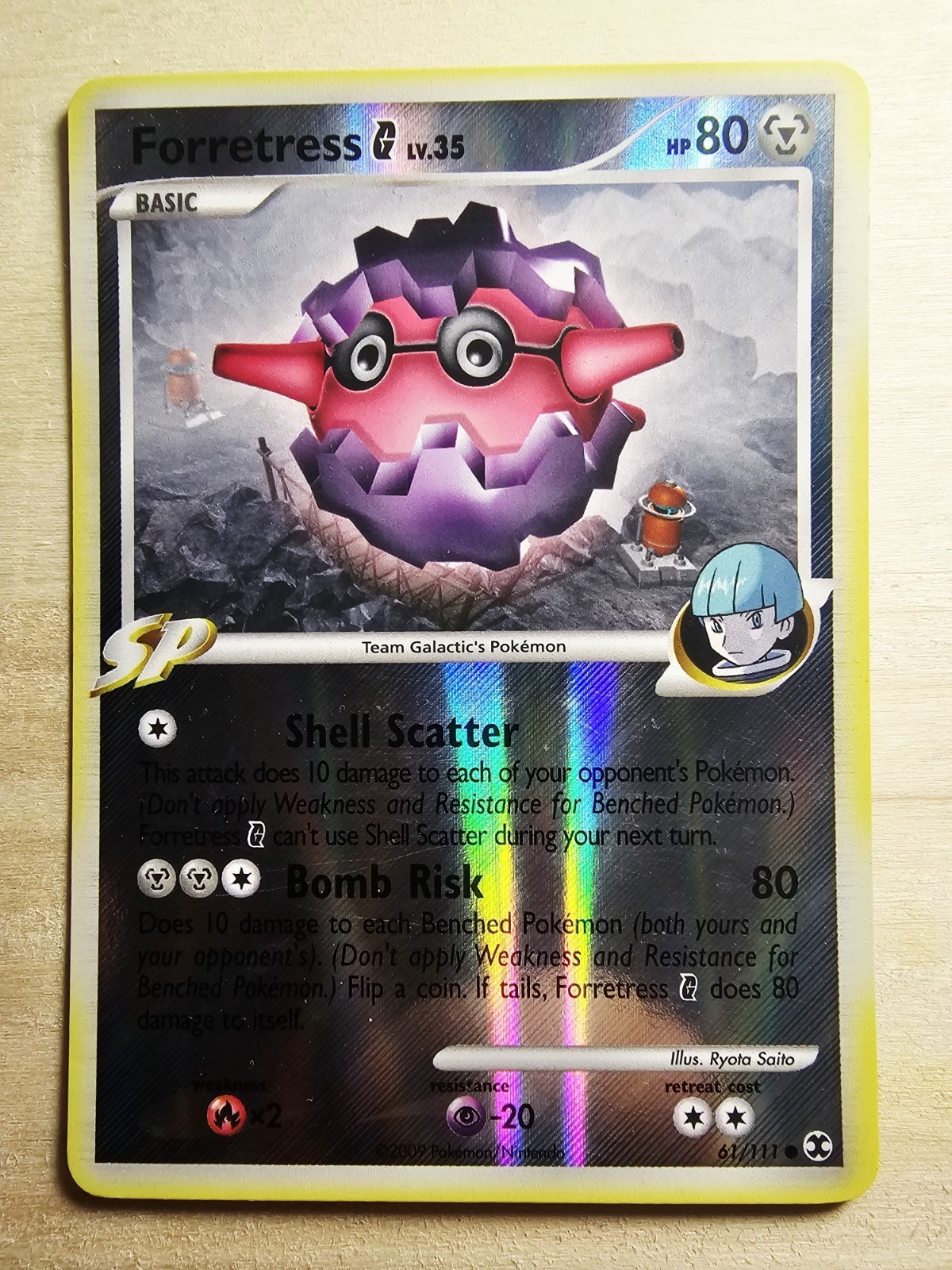 Forretress G 61/111 Rising Rivals Reverse Holo LP