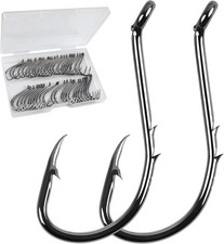 Octopus Barbed Circle Fishing Hooks High Carbon Steel 8#-6/0# Sharp Freshwater