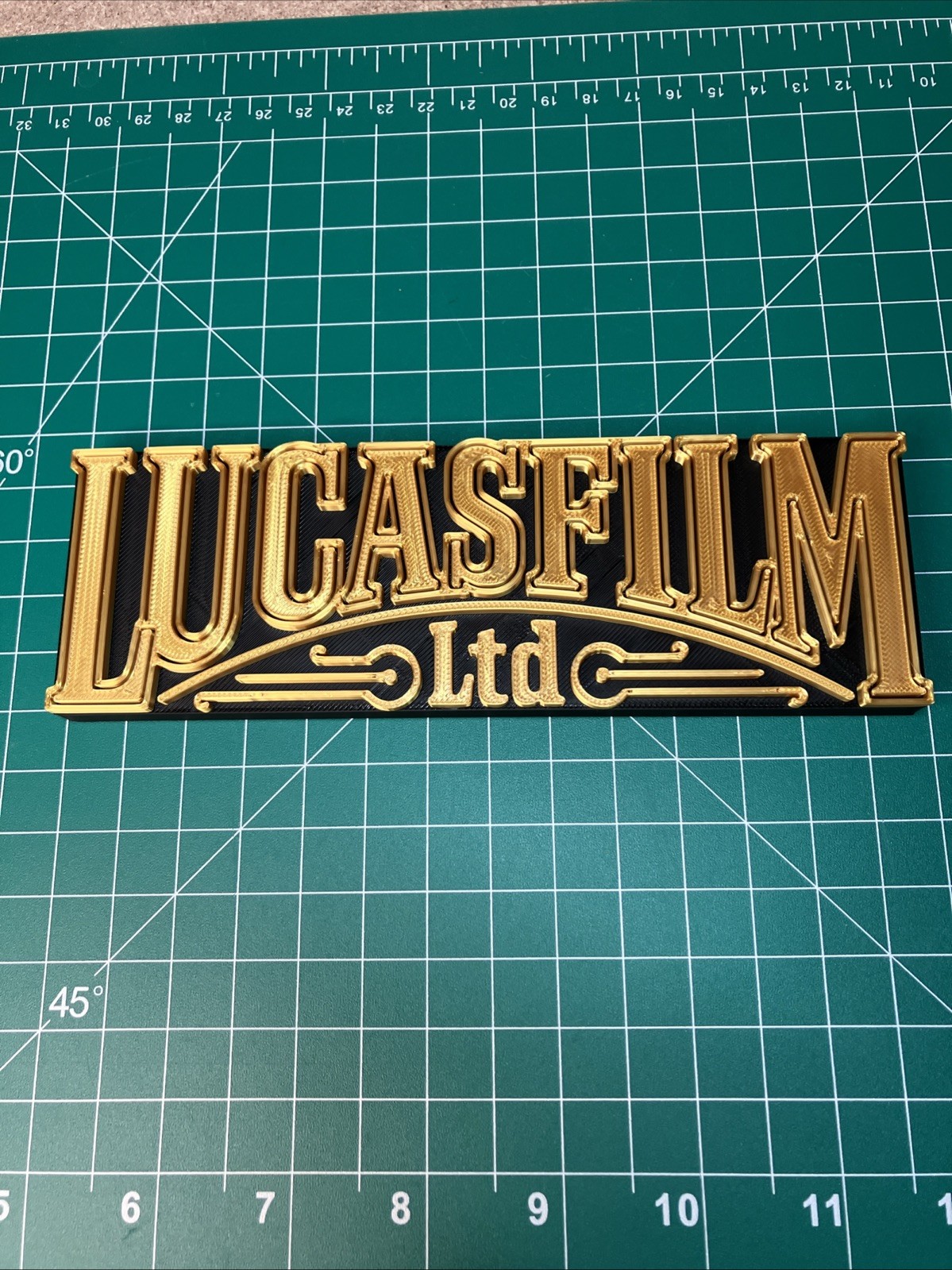 3D Printed Lucasfilm Movie Sign Logo Display Fan Art Studio Star Wars