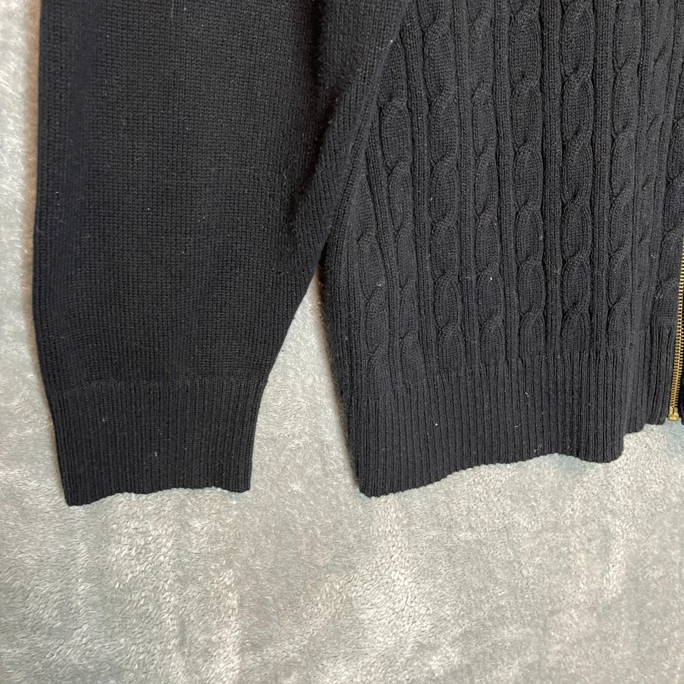 Cárdigan suéter Charter Club clásico tejido con cable cremallera completa peso pesado 3X Foto 4 de 4
