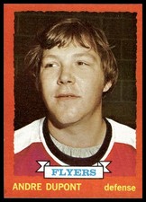 1973-74 Topps #183 Andre Dupont Philadelphia Flyers NM+