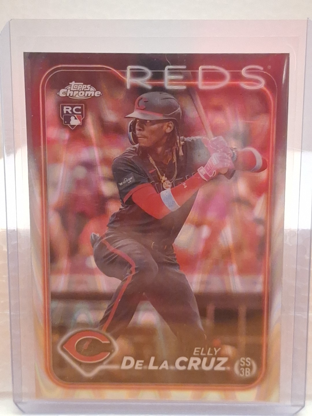 2024 Topps Chrome - Elly De La Cruz #44 RayWave Refractor (RC)