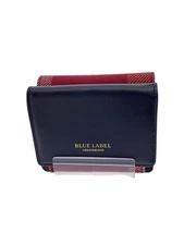 BLUE LABEL CRESTBRIDGE Tri-fold Wallet in PVC with Red Check, Women's, 55206-114