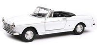 Welly Peugeot 404 Cabriolet Weiß MaßStab 1:34 1:39 4,5 Zoll Diecast Auto In...
