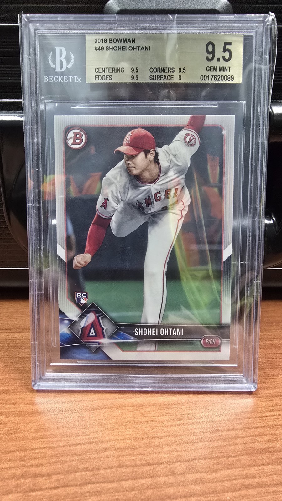 2018 Bowman #48 Shohei Ohtani BGS 9.5