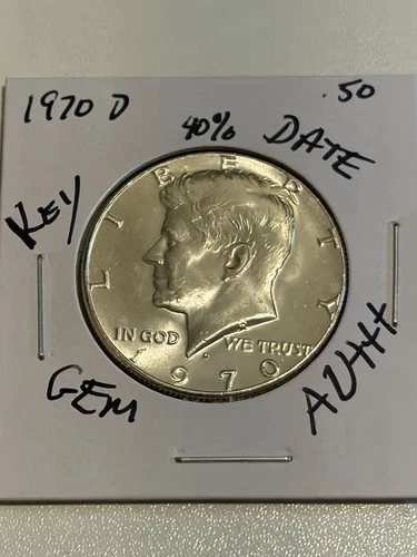 1970-D Kennedy Half Dollar 40% Silver BU/Uncirculated  ***Key Date***🔥