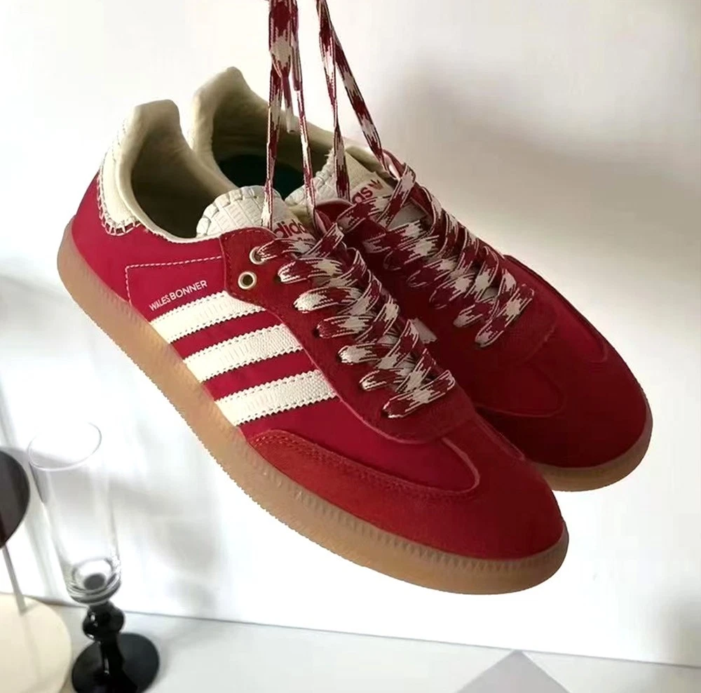 Wales Bonner × adidas スニーカー（赤） adidas Wales Bonner x Samba Scarlet for Sale | Authenticity