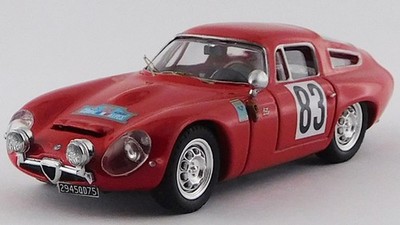 BEST MODEL BEST9808 1/43 Alfa Romeo TZ1 Coupe des Alpes 1964 Winner #83 NEW