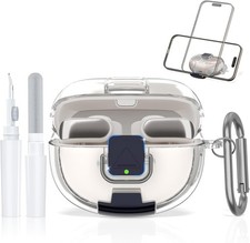 For Bose Ultra Open Earbuds Case with Secure Lock  Phone Stand, Soft TPU Shockp