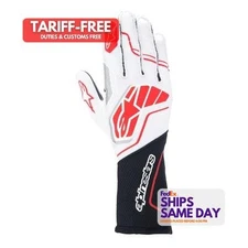 Alpinestars Usa 3550224-123-M, Two Glove Tech-1 Zx V4 Blk / Wht / Red  Medium 