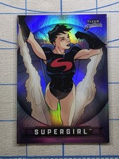 Fleer Brilliants Superman - Supergirl (Cir-El) #12 Purple Parallel - DC Card