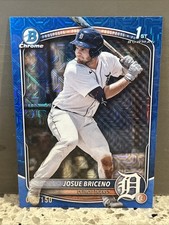 2025 Bowman Chrome Blue Mojo Mega Box Refractor 56/150 Josue Briceno #BCP-13
