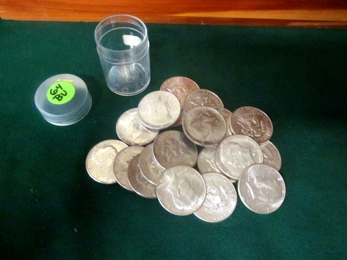 1964 Kennedy Half-Dollars - 90% Silver 20-Coin Roll (BU) Uncirculated !