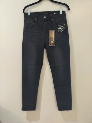 Risen Jeans Women Size 9/29 Black Skinny Jeans Tummy Control Stretch Denim