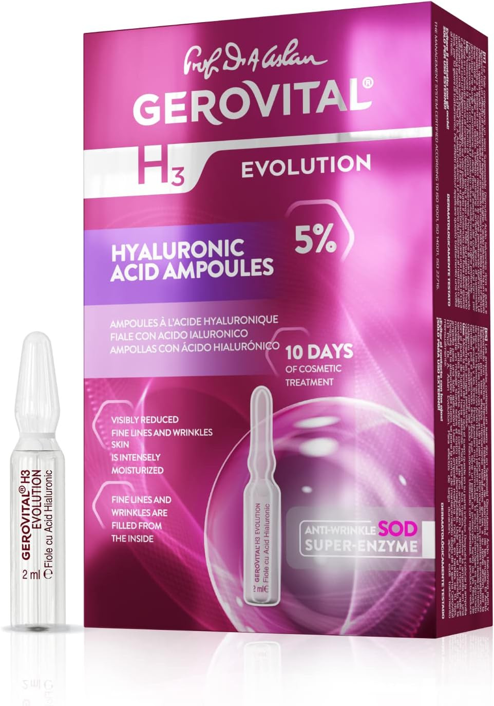 Siero Viso Acido Ialuronico 5% Puro | Made in Italy Antirughe Top