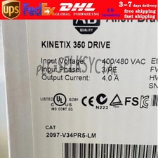 2097-V34PR5-LM /A Kinetix 350 Servo Driver Factory Sealed AB US Free Tax