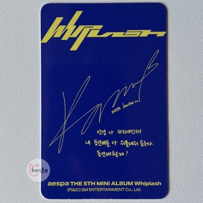 Aespa KARINA The 5th Mini Album Whiplash Speed Ver. Official