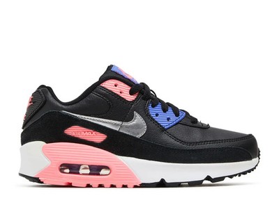 New Nike Kids Grade School (GS) Air Max 90 Black Pink White