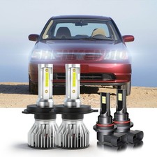 Fit Honda Civic 1992-2003 H4 9145 Led Headlight Bulb High Low Beam Fog Light Kit Fit Honda Civic 1992-2003 H4 9145 Led Headlight Bulb High Low Beam Fog Light Kit