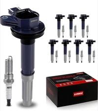 UF622 Ignition Coil Pack & Iridium Spark Plugs Set 8 For Ford F150 Mustang 5.0L