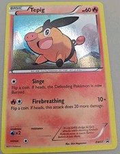 Tepig BW07 Black Star Promo Cosmos Holo Swirl Pokemon TCG - MP