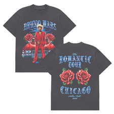 Bruno Mar 2026 Chicago Romantic Tour Two Sides T-Shirt