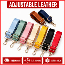 Adjustable Long Leather Crossbody Shoulder Ba...