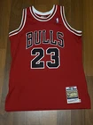 MICHAEL JORDAN ORGINAL SIGNED BULLS RED JERSEY - UPPERDECK COA