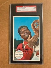 1964 TOPPS GIANTS #54 LEON WAGNER SIGNED AUTOGRAPHED BECKETT CERTIFIED