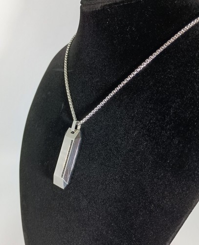 Bulova Edelstahl Precisionist schwarzer Diamant Collier 25" (1/10 TCW) - Bild 3 von 8