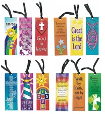 Christian Bible Religious Bookmark Assortment (12 Pack) 