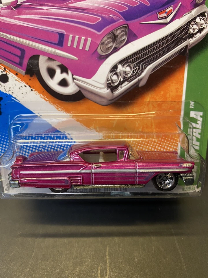 2010 Hot Wheels Treasure Hunt 1958 Chevy Impala Lowrider in Original Package - Image 2 of 4
