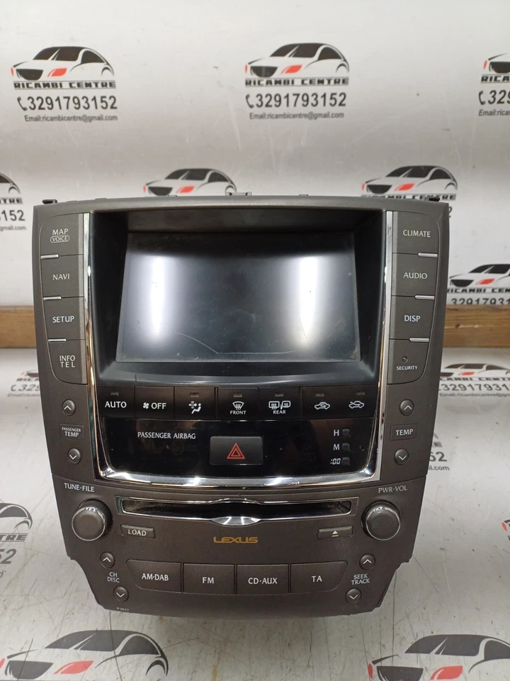 👉DISPLAY SCHERMO NAVIGATORE GPS AUTORADIO CD LEXUS IS 250/350 8643153342 C2 - Immagine 2 di 4