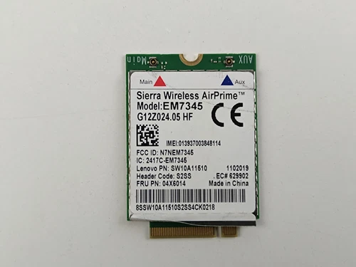Lenovo Thinkpad T440 T450 X250 Carbon 2nd Gen 4G Modem Card 04X6014 EM7345