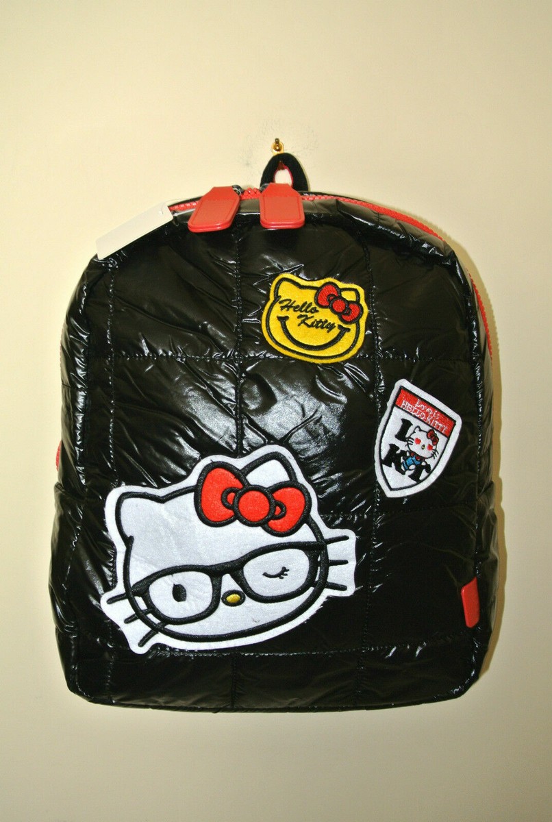 New HELLO KITTY BACKPACK Quilted Boutique Red Pink Black 14  display picture 1
