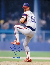BOBBY THIGPEN  CHICAGO WHITE SOX  1990 ALL STAR   ACTION SIGNED 8x10
