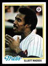 1978 Topps Elliott Maddox #442 - New York Mets