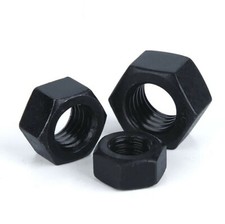 Hex Nuts Metric M2 M2.5 M3 M4 M5 M6 M24 Grade 12.9 Black Oxide Steel Hex Nuts