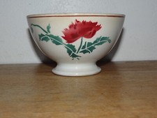 Joli Bol en Faïence HBCM Modèle Luxeuil  Creil et Montereau Décor de Fleurs