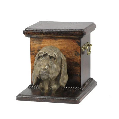 Grand Griffon Vendéen urne en bois avec un chien Art-Dog - Photo 1/4